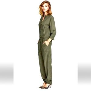 H&M Olive Green Utility Jumpsuit